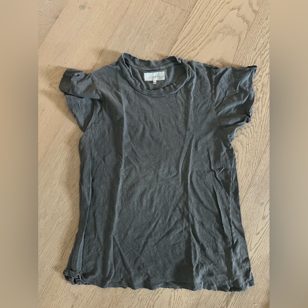 Slim fit crew washed black